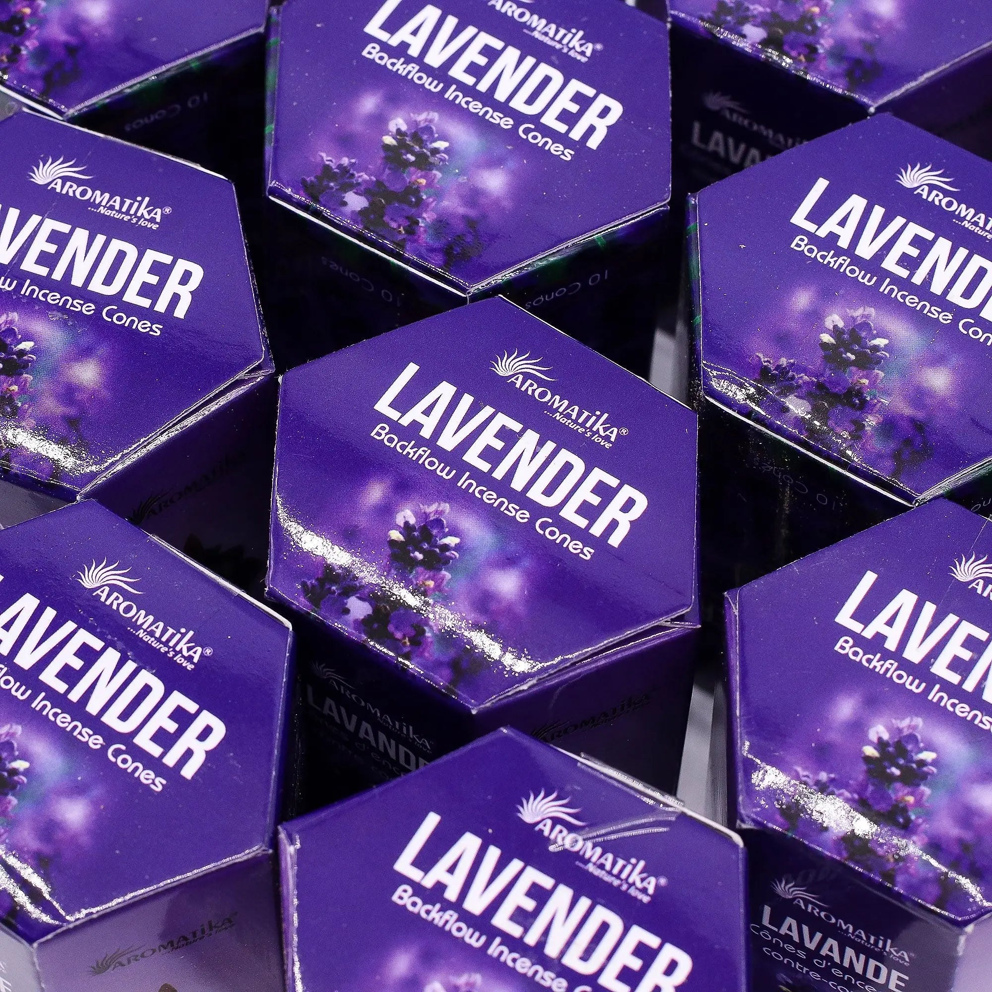 Encens à reflux Lavande – Cônes backflow pour brûleur d’encens cascade (10 pièces) AWGifts Dropship