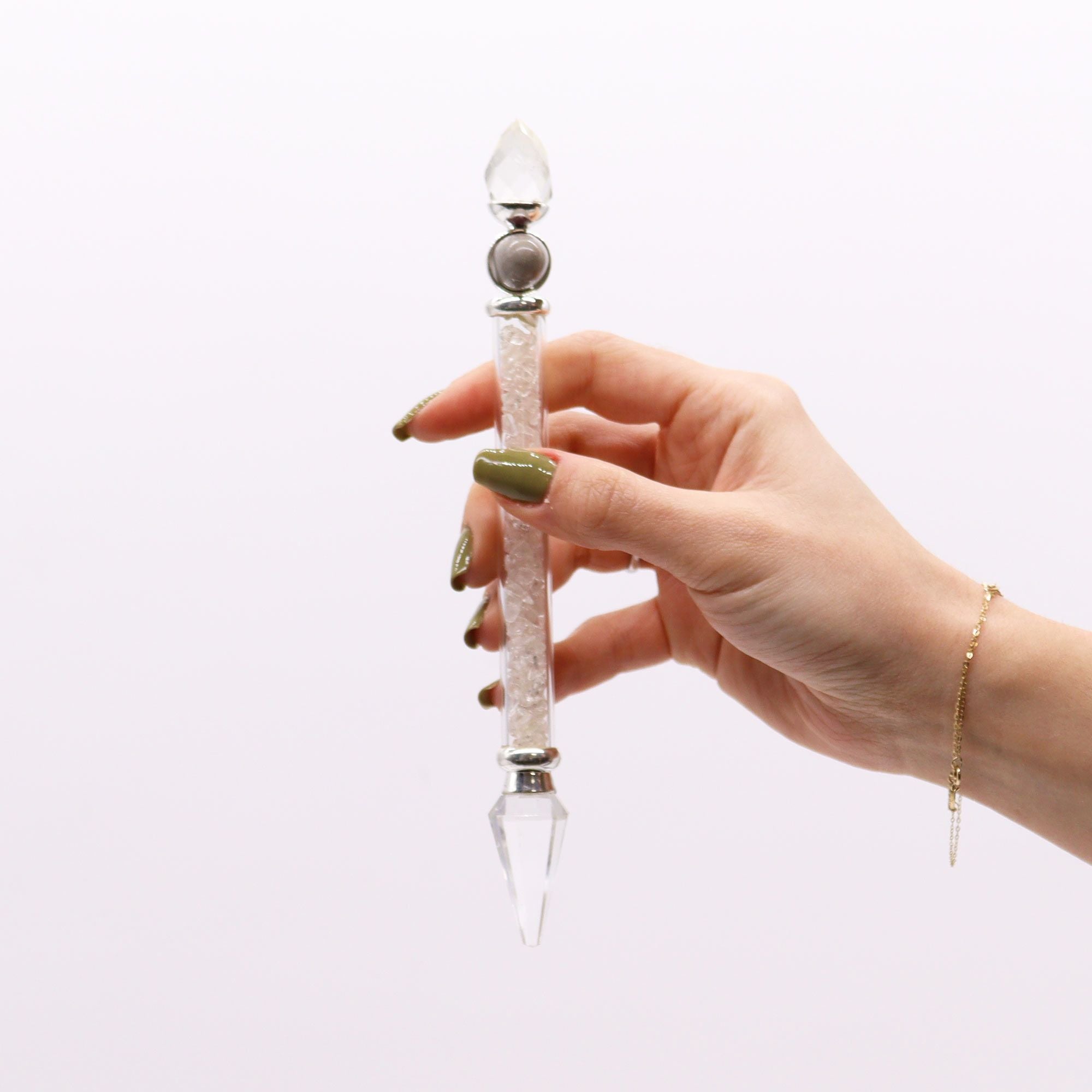 Baguette magique Shiva Lingam - Quartz roche - Sagesse - Karmic Artisan