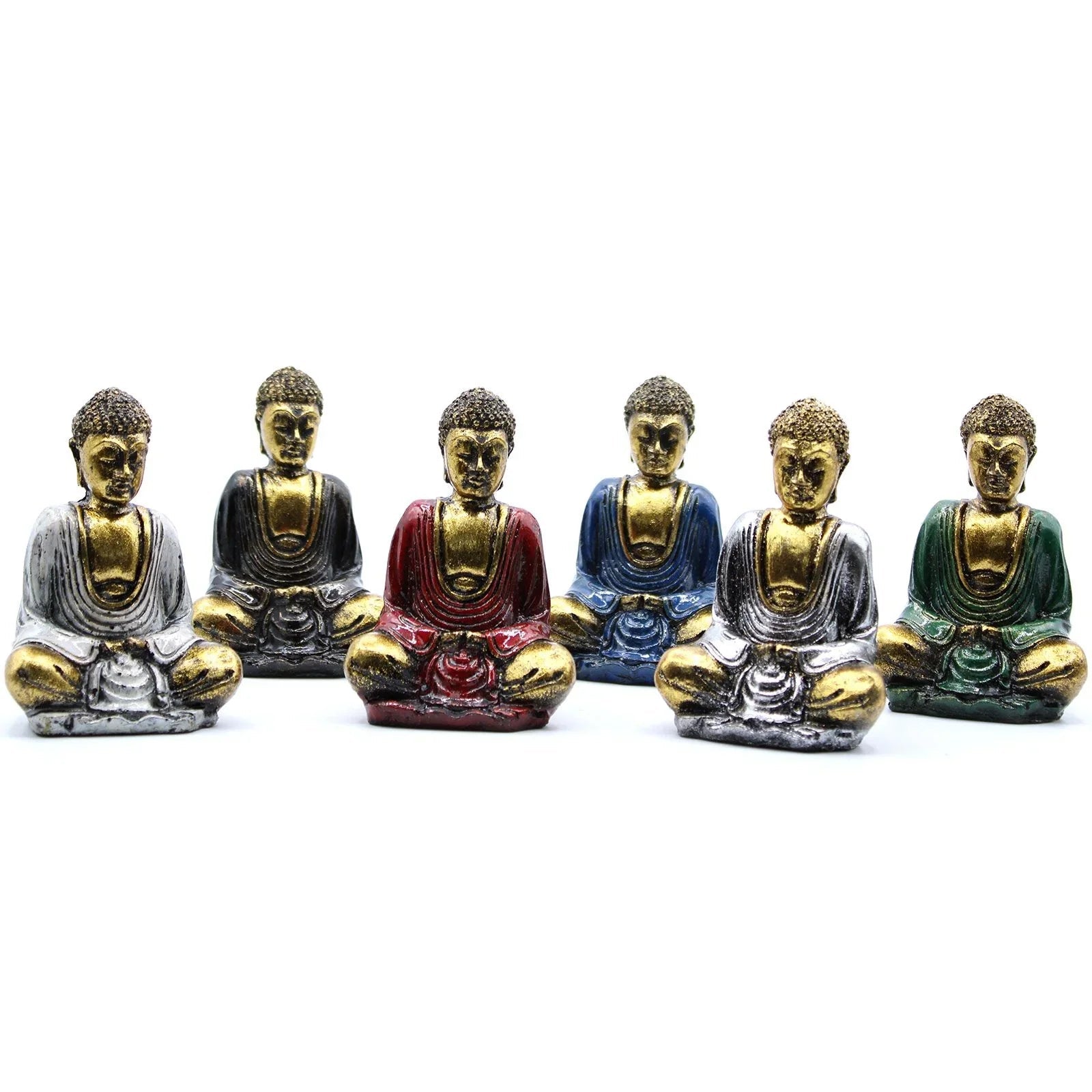 Bouddha Miniature Doré – Couleurs Assorties - Karmic Artisan