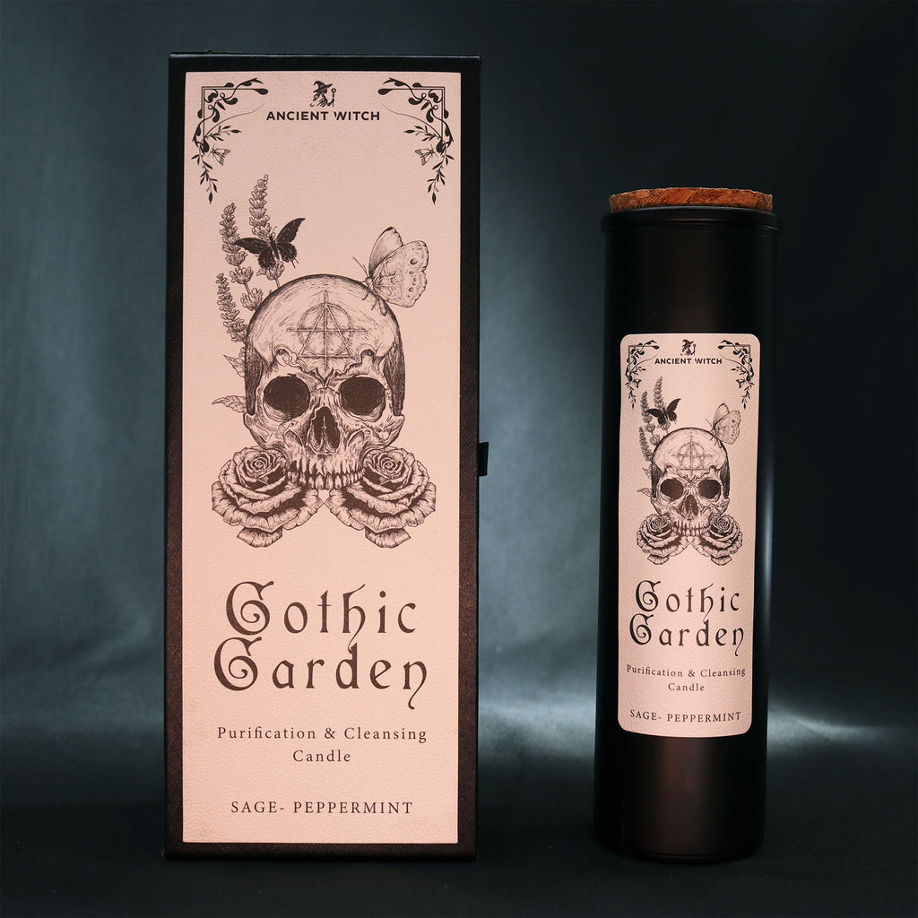 Bougie de jardin gothique de Sorcière Ancienne – Nettoyage et purification - Karmic Artisan