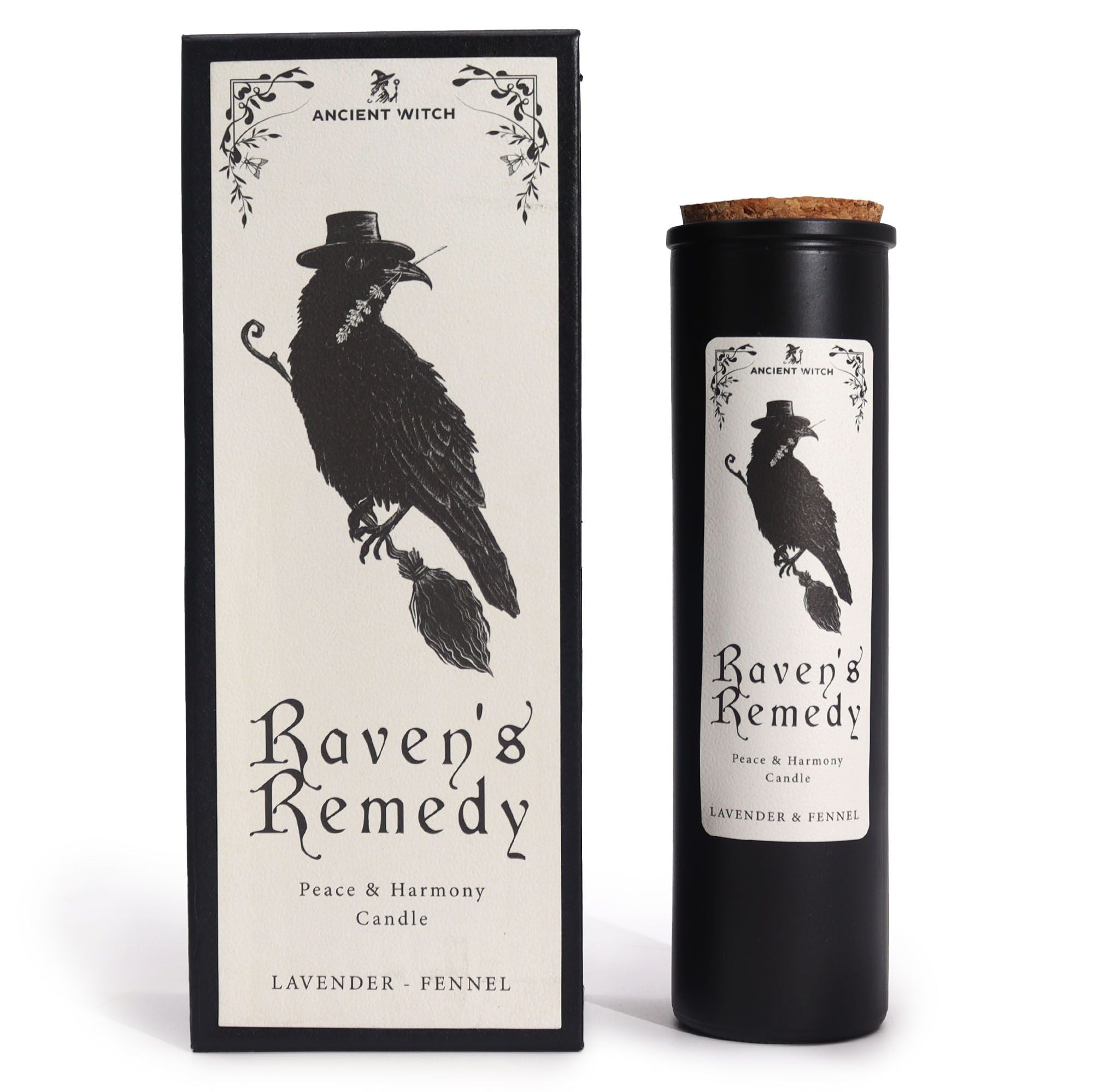 Bougie Remède du Corbeau de Sorcière Ancienne – Paix et Harmonie - Karmic Artisan