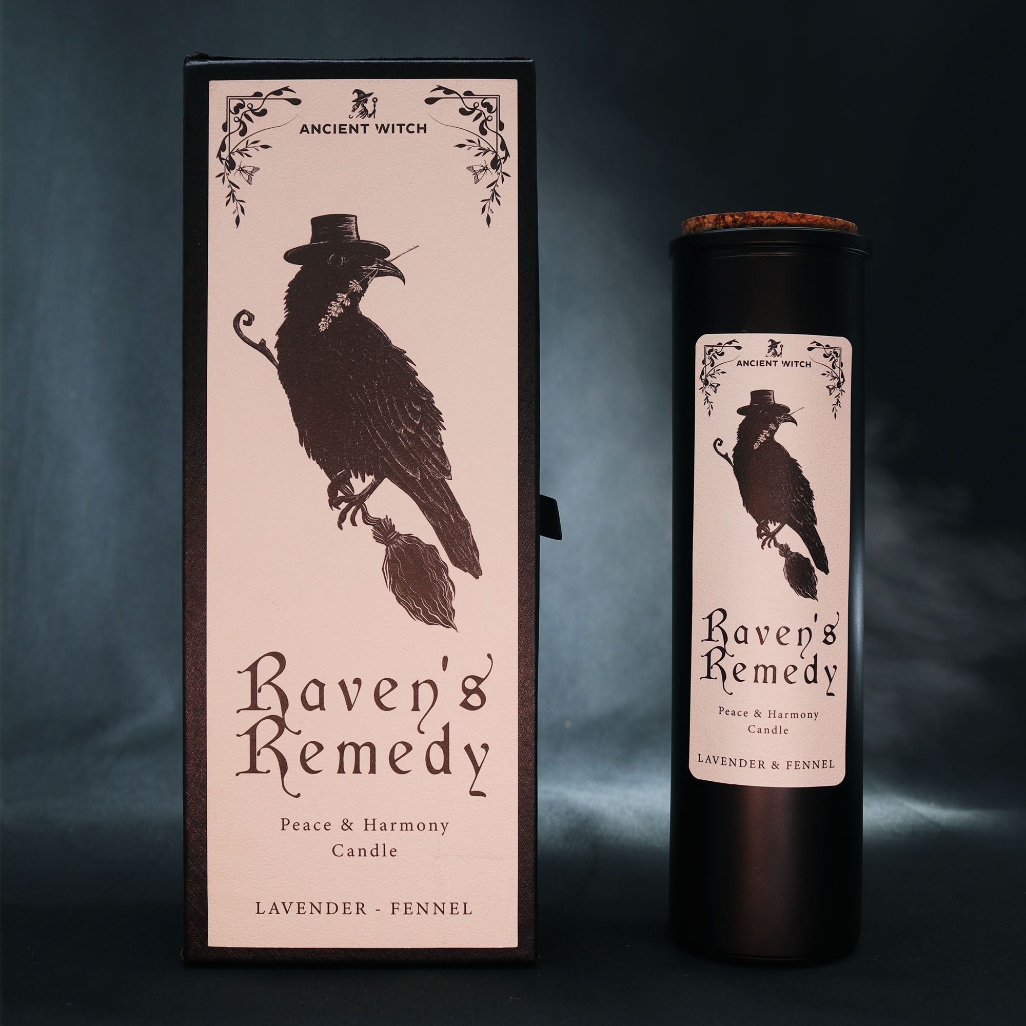 Bougie Remède du Corbeau de Sorcière Ancienne – Paix et Harmonie - Karmic Artisan