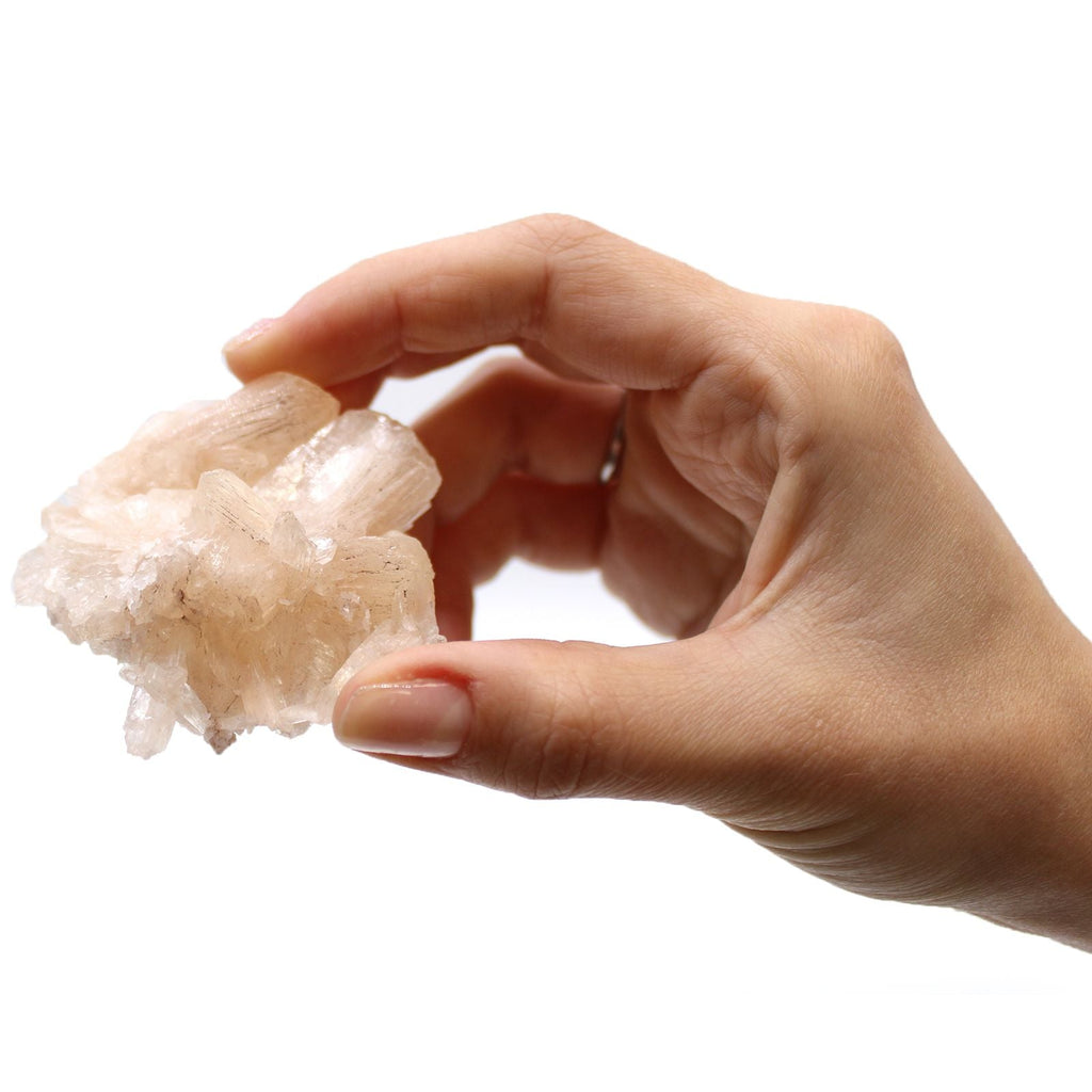 Combinaison de stilbite et d’apophyllite — 20 à 30 mm - Karmic Artisan