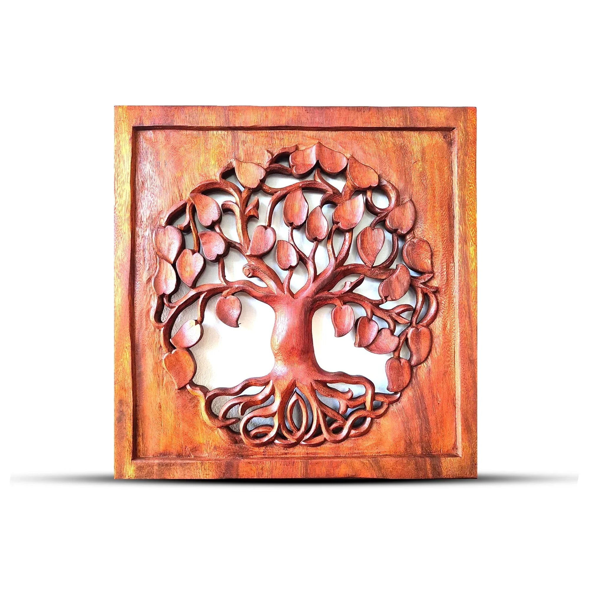 Panneau Arbre de Vie Rond – 40 × 40 cm - Karmic Artisan