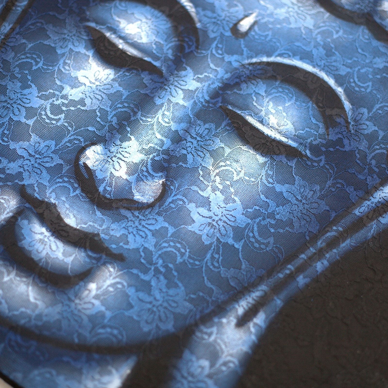 Peinture de Bouddha – Brocart Bleu - Karmic Artisan