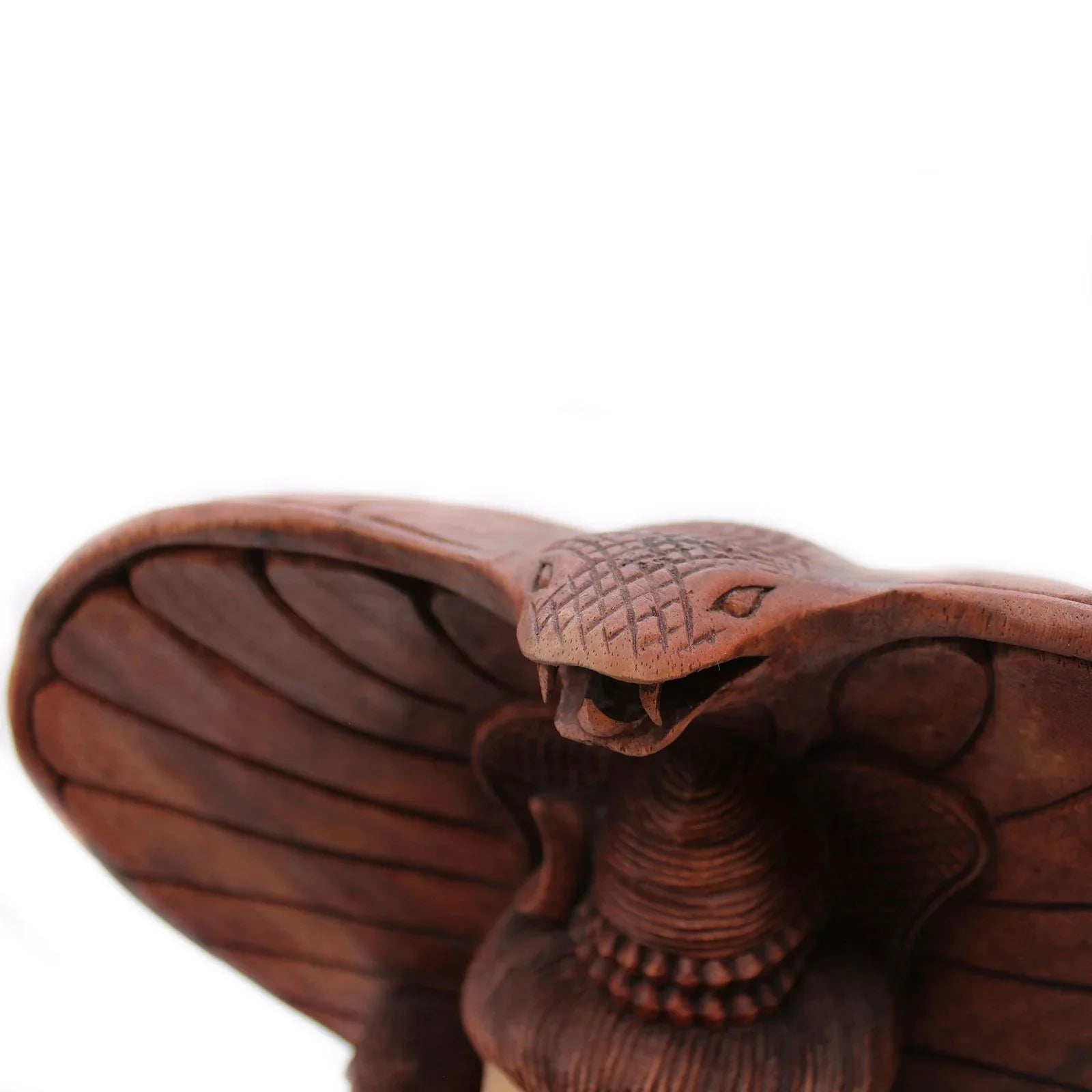 Statue de Shiva sculptée à la main – avec Cobra – 50 cm - Karmic Artisan